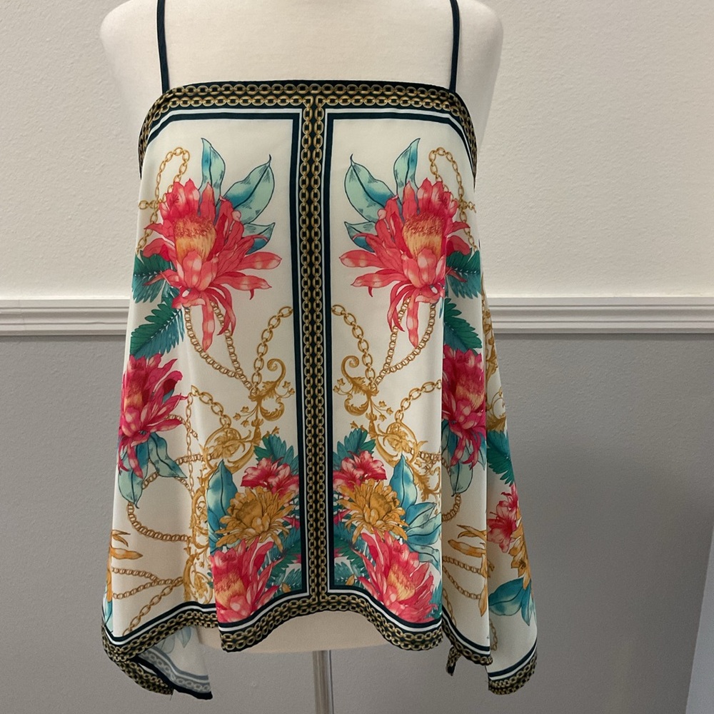 fab'rik Floral and Chain Print Camisole Top